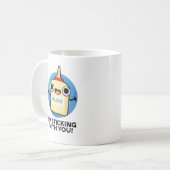Mug Je te Sticking Avec Un Pun De Colle Drôle (Devant gauche)