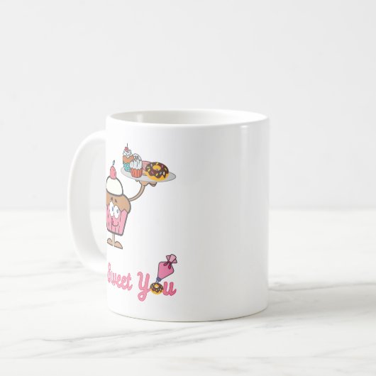 Mug Je te suce avec un gâteau (Devant gauche)