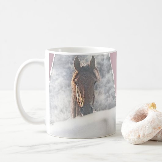 Mug Je Te Vois, Boug De Cheval Sauvage (Avec donut)