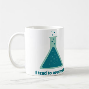 Mug Je tends à réagir en exagération becher de la