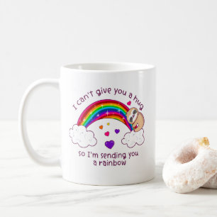 Mug Je t'envoie un arc-en-ciel de Sloth Hug