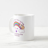 Mug Je t'envoie un arc-en-ciel de Sloth Hug (Devant gauche)