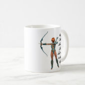 Mug Je tire comme une fille (Devant droit)