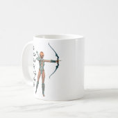 Mug Je tire comme une fille (Devant gauche)