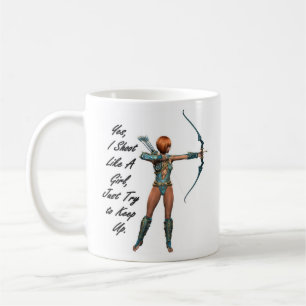 Mug Je tire comme une fille
