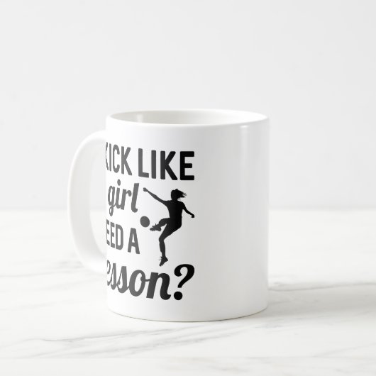 Mug Je Tire Comme Une Fille A Besoin D'Une Leçon (Devant gauche)