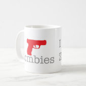 Mug Je tire des zombis (Devant gauche)
