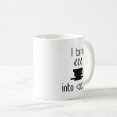 Mug Je Transforme Le Café En Code (Devant droit)