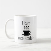 Mug Je Transforme Le Café En Code (Gauche)