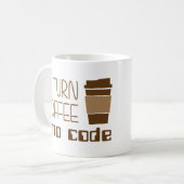 Mug Je Transforme Le Café En Code De Programmation (Devant gauche)