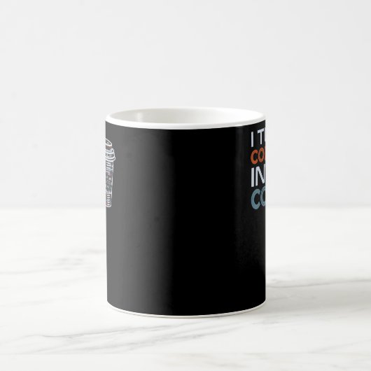 Mug Je transforme le café en programmeur de code ou en (Centre)