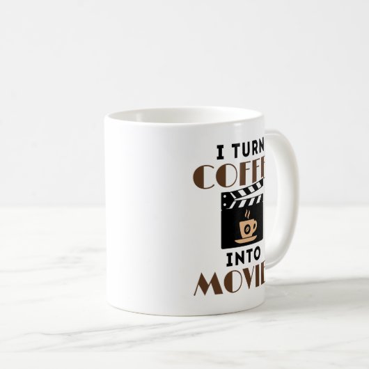 Mug Je transforme le café en scénariste de films (Devant droit)