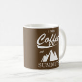 Mug Je Transforme Le Café En Sommets (Devant droit)