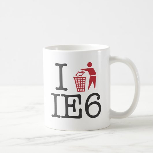 Mug Je trash IE6 (Droite)