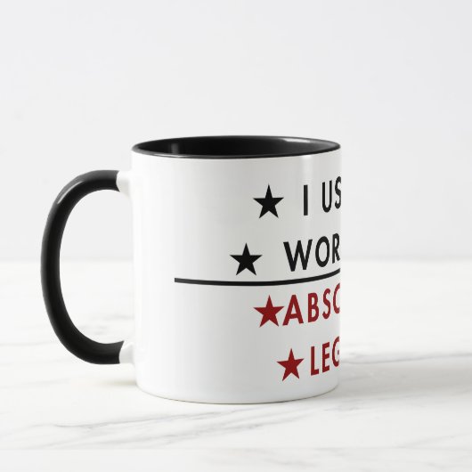 Mug Je Travaillais Avec Des Légendes Absolues (Gauche)