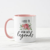 Mug Je travaillais avec la légende, New Job (Gauche)