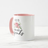 Mug Je travaillais avec la légende, New Job (Devant gauche)