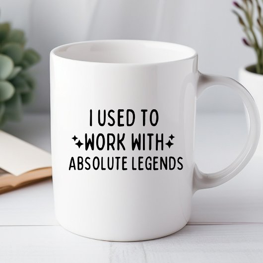 Mug Je travaillais avec une musique de bureau complète