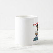 Mug Je travaille à lui (Centre)