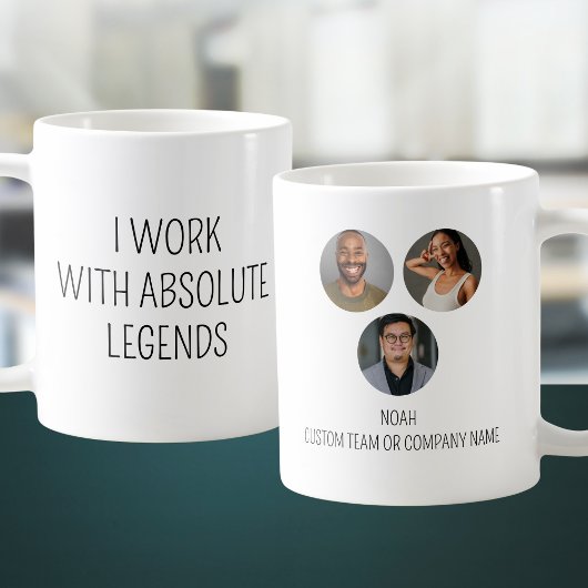 Mug Je Travaille avec Absolute Legends 3 Photo Office 