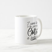 Mug Je travaille des chats durs (Devant droit)