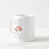 Mug Je Travaille Dur (Devant gauche)