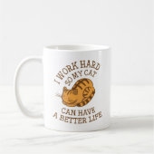 Mug Je travaille dur (Gauche)