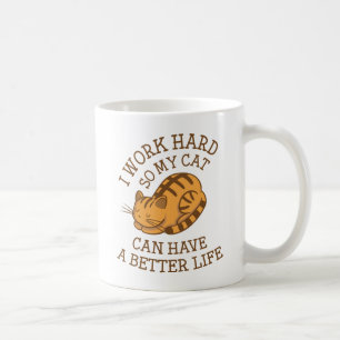 Mug Je travaille dur