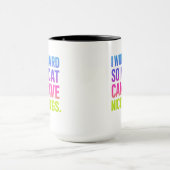 Mug Je Travaille Dur Pour Mon Chat (Centre)