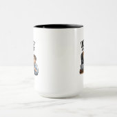 Mug Je travaille pour mon chien Design drôle (Centre)