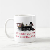 Mug Je Travaille Sur Le Chemin De Fer (Gauche)