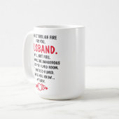 Mug Je traverse le feu pour vous mari, (Devant gauche)