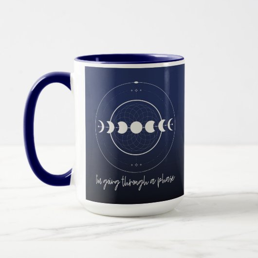 Mug Je traverse une phase (lune) (Gauche)