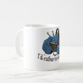 Mug Je tricoterais plutôt ! (Devant gauche)