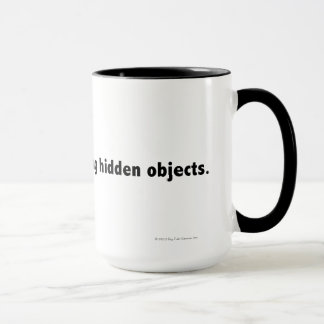 Mug Je trouverais plutôt les objets cachés. Noir