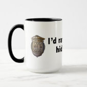 Mug Je trouverais plutôt les objets cachés. Noir (Gauche)