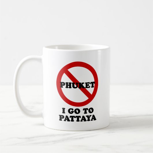 MUG JE VAIS À PATTAYA (Gauche)