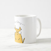 Mug Je vais bien... Autocollant (Devant droit)