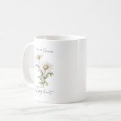 Mug Je vais choisir des marguerites blanc Floral Custo (Devant gauche)