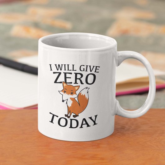 Mug Je Vais Donner Zero Fox Aujourd'Hui