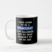 Mug Je Vais Être Démocrate Pour Halloween (Gauche)