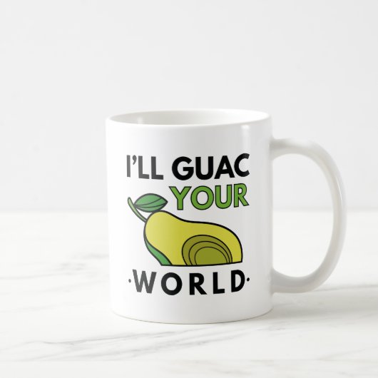 Mug Je vais guac votre monde (Droite)