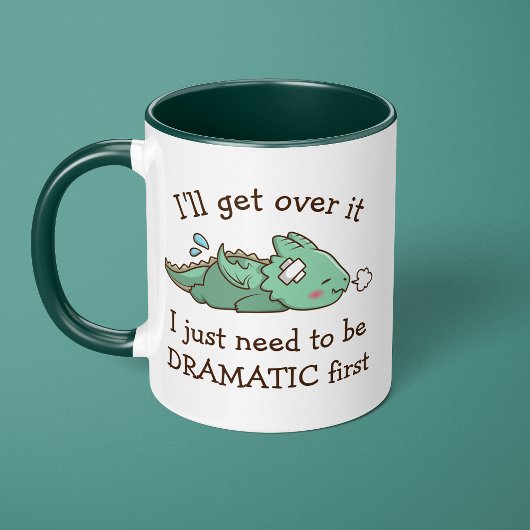Mug Je vais le surmonter Dramatique mignon dragon bébé