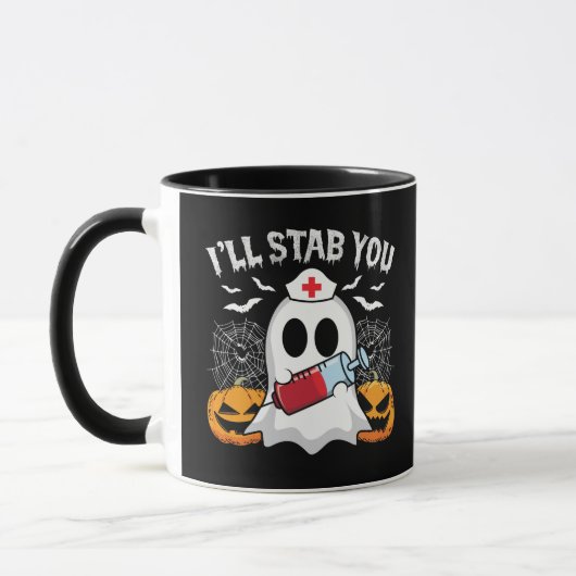 Mug Je vais te frapper sorcière fantôme prendre l'Hall (Gauche)