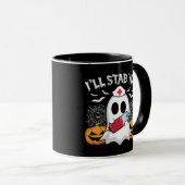 Mug Je vais te frapper sorcière fantôme prendre l'Hall (Devant droit)