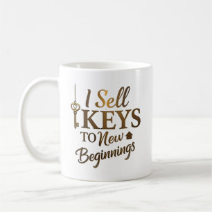 Mug Je vends des clés à un agent immobilier de nouveau
