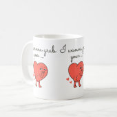 Mug Je veux attraper ton… Saint-Valentin (Devant gauche)