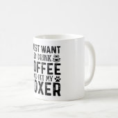 Mug Je veux caresser mon Boxer (Devant droit)