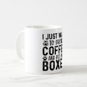 Mug Je veux caresser mon Boxer (Devant gauche)