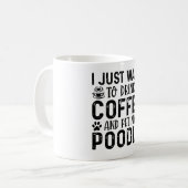 Mug Je veux caresser mon caniche (Devant gauche)